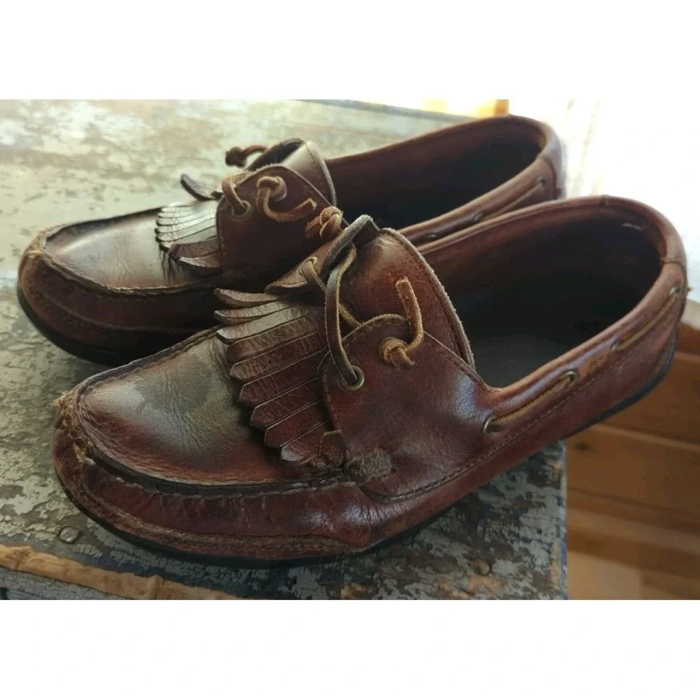 Vintage Good Condition Polo Sport Kiltie Loafer Moccasin Mens Size‎ 8D